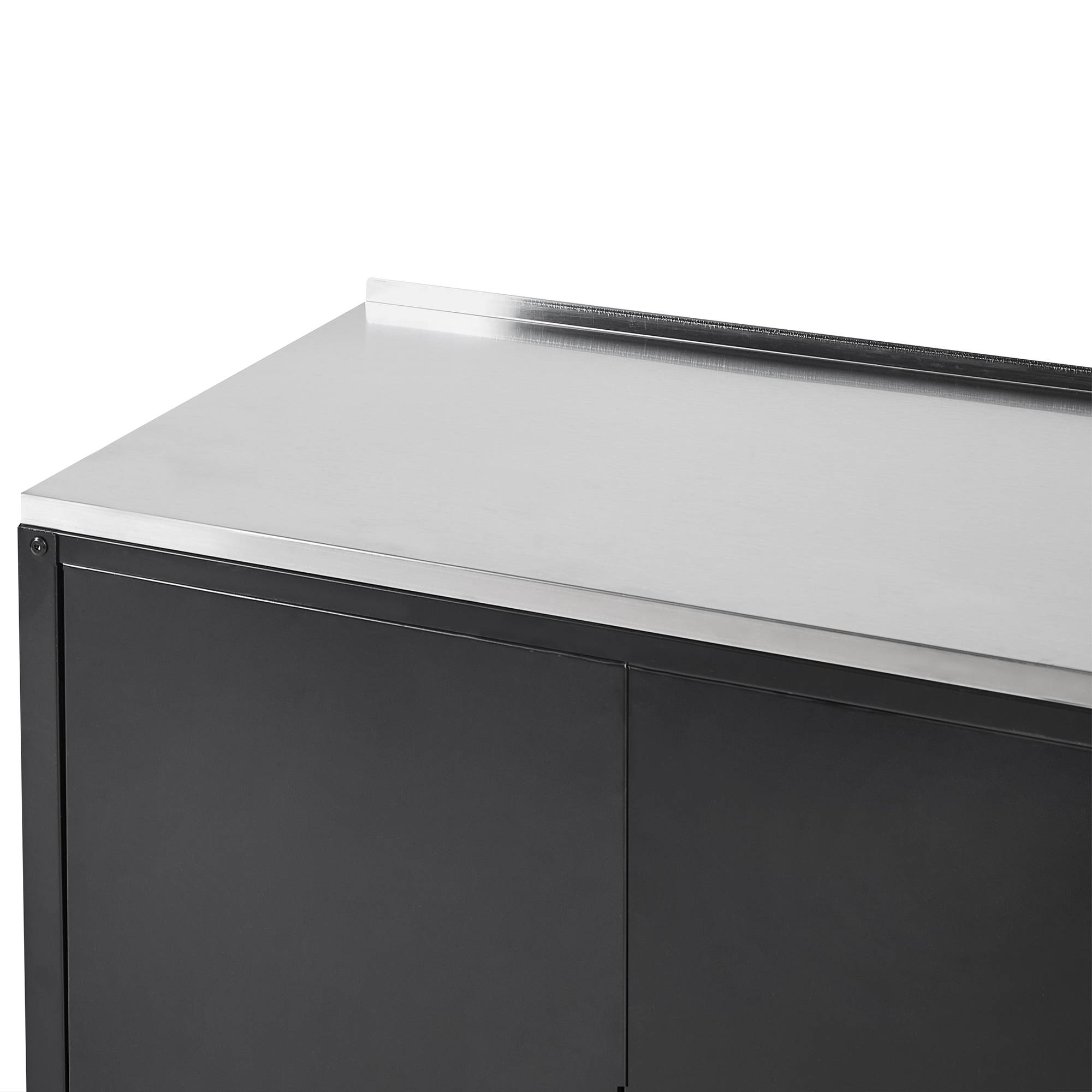 Beliani - Cuisine de jardin Acier Noir VILAMA - 80x50x90- Beliani - Image 8