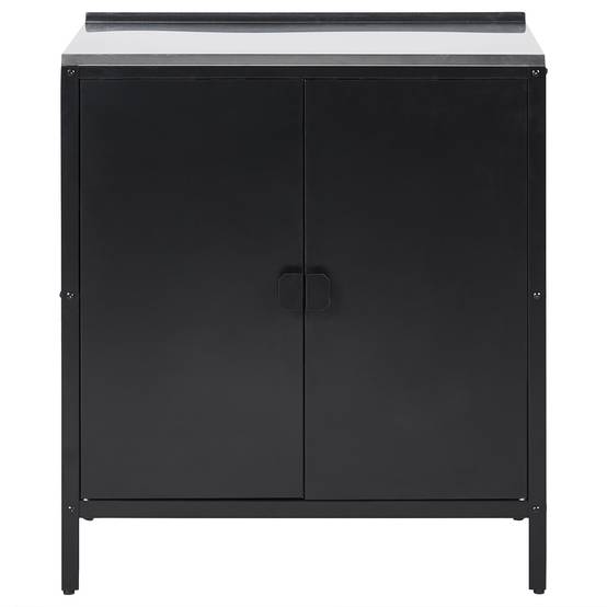 Beliani - Cuisine de jardin Acier Noir VILAMA - 80x50x90- Beliani - Image 6