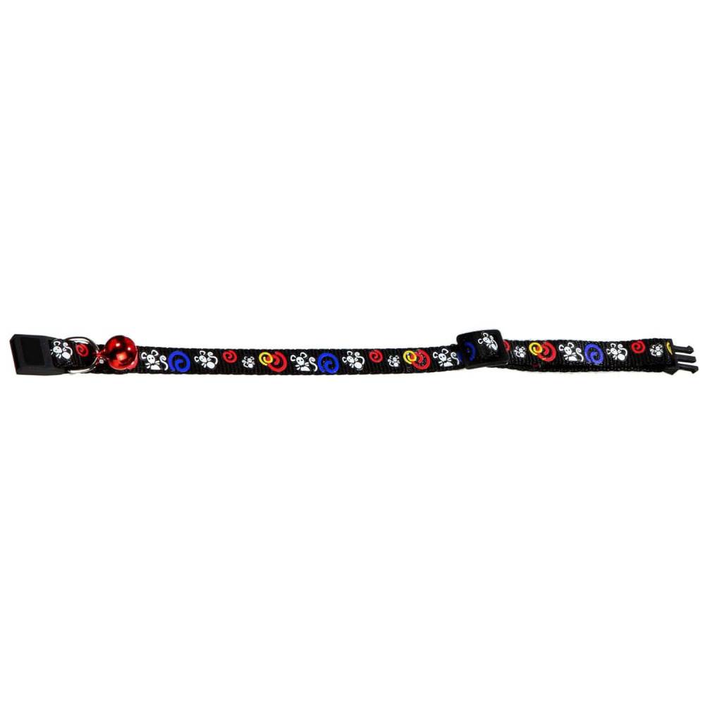 Collier réglable de 20 à 35 cm noir avec motif souris pour chat - Image 3