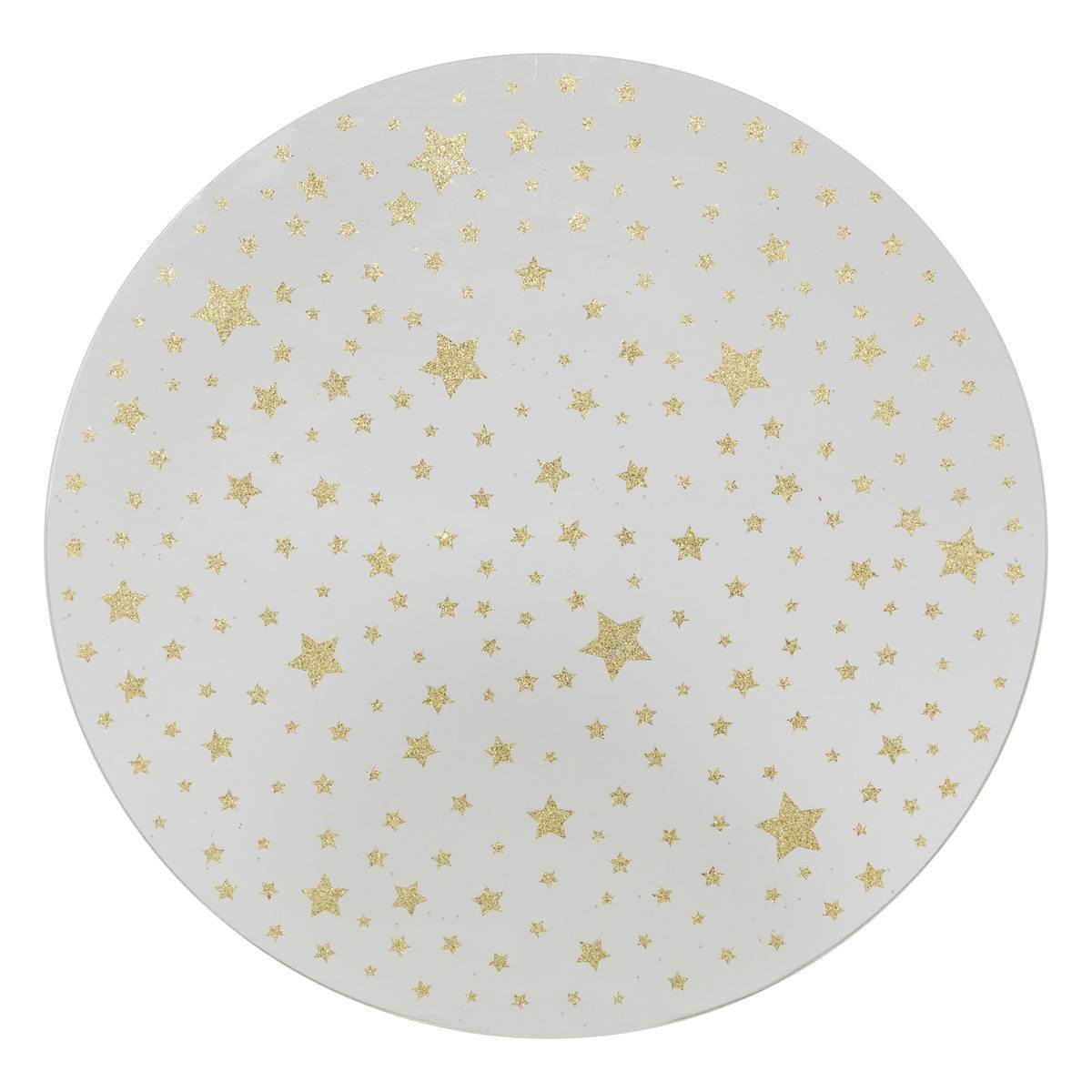 Fééric Lights & Christmas - Plaque miroir étoiles D.30cm or - Feeric Lights & Christmas