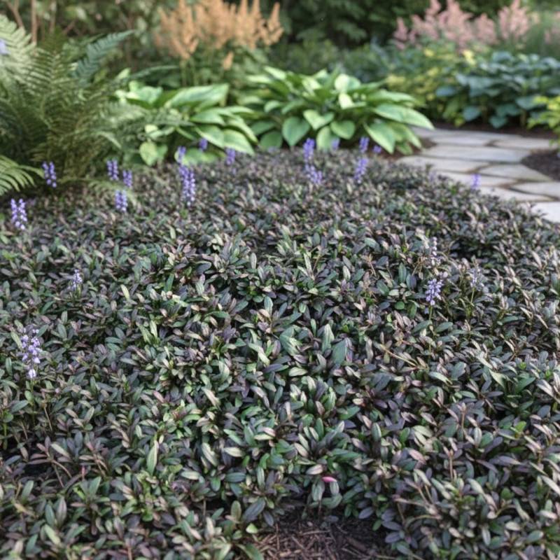 Bugle rampante Velfredda, Ajuga à fleurs Bleue/ - feuillage Persistant - Godet
