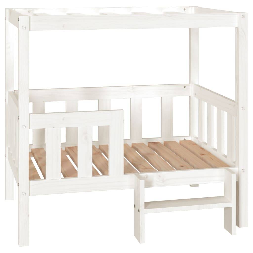 Vidaxl - Lit pour chien Blanc 95,5x73,5x90 cm Bois de pin solide vidaXL 822383 - Imagen 2