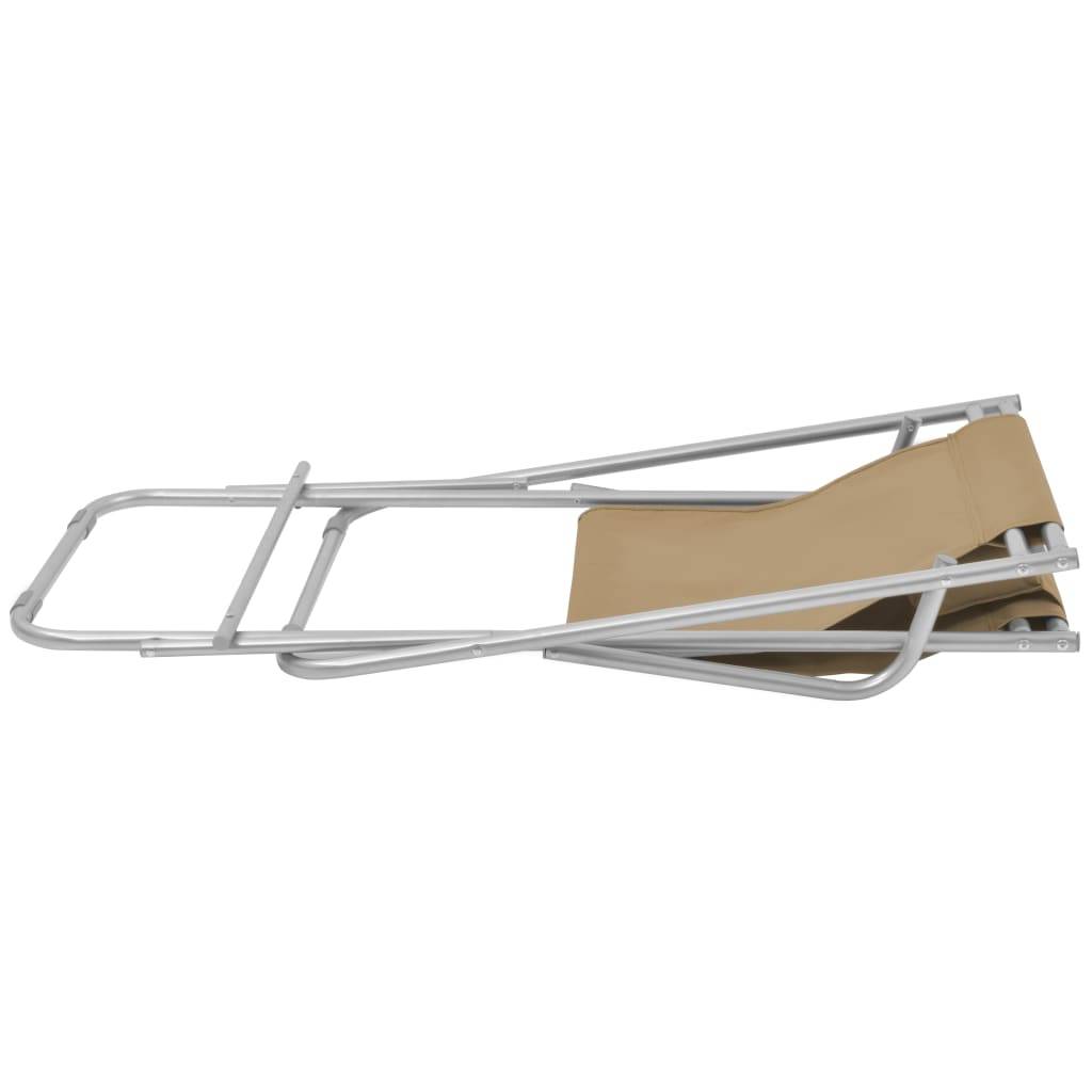 Helloshop26 - Chaises inclinables de terrasse 2 pièces acier taupe - Imagen 5