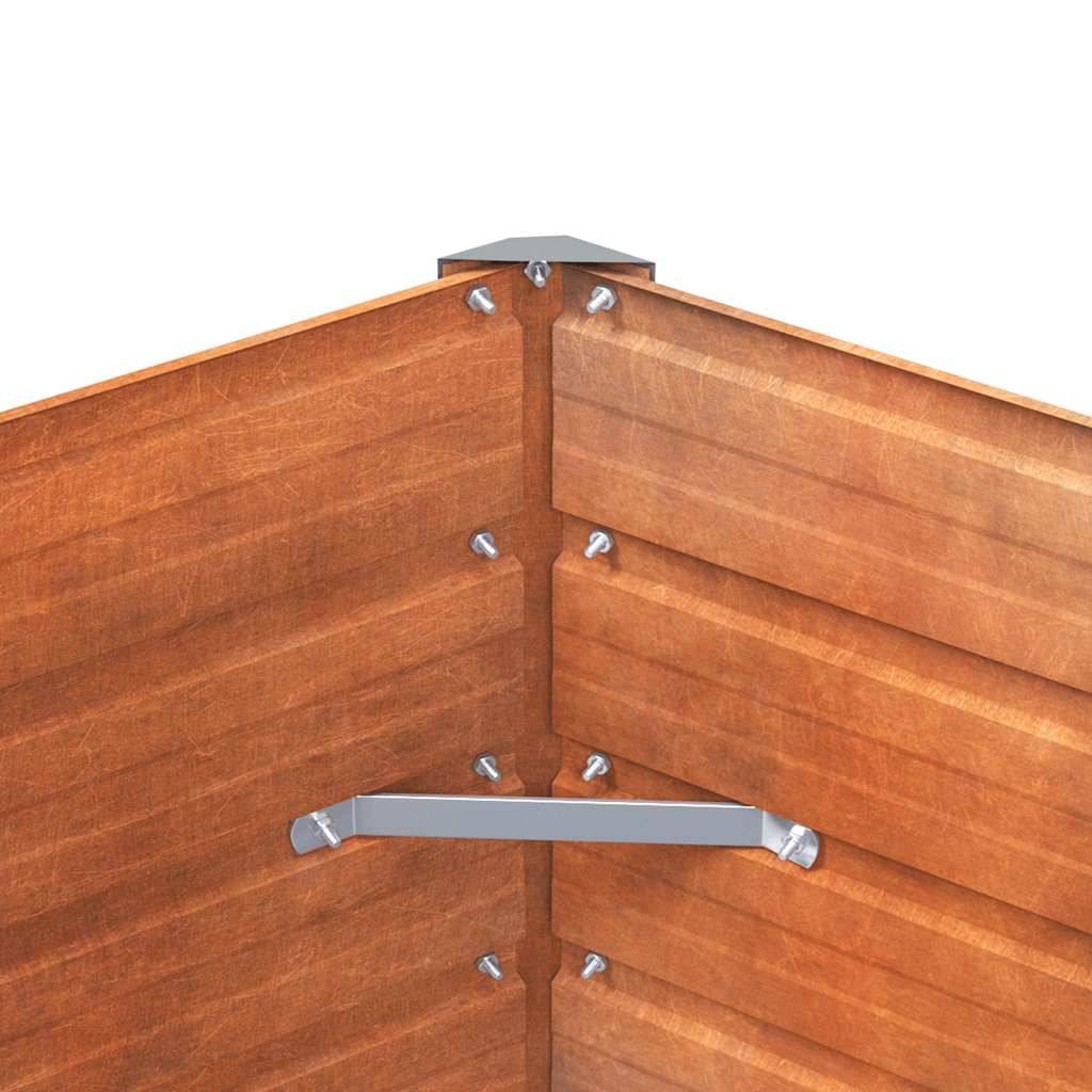 ComfortXL - Carré potager en acier Corten look rouillé durable 100x100x77 cm – ComfortXL Outdoor Living - Image 6