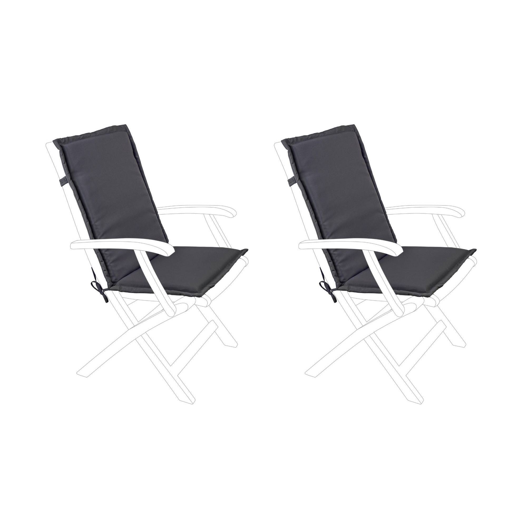 Autre - Coussins pour fauteuil de jardin non inclinable (lot de 2) - CANCALE - Imagen 2