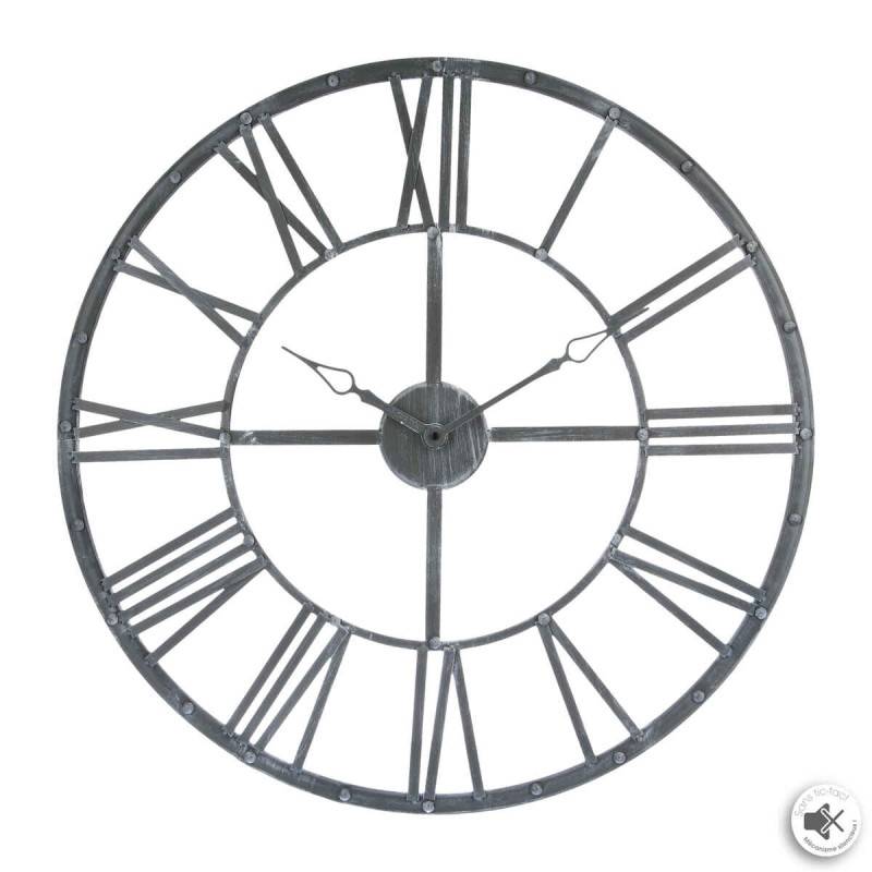 Horloge chiffres romains vintage 70 cm gris Atmosphera - Imagen 1