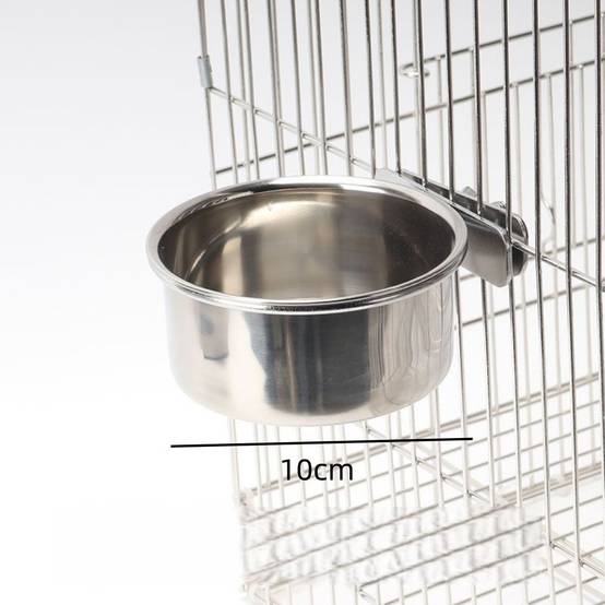 Bol pour oiseau en acier inoxydable - IntiMeg - Image 3