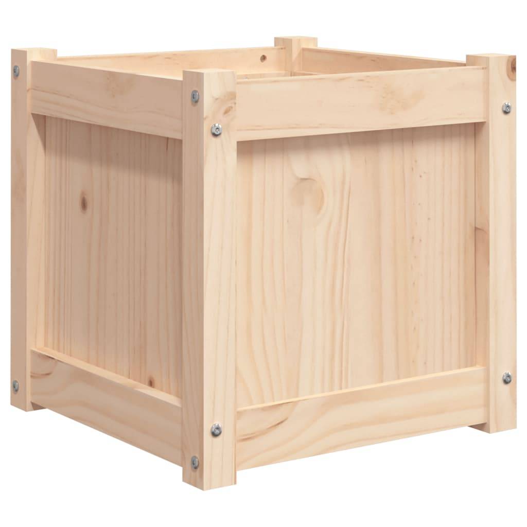 Maison Chic - Lot de 2 Jardinières - Bac à Fleurs - Pot De Fleurs bois de pin massif - Imagen 5