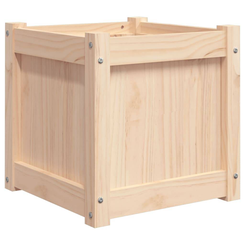 Maison Chic - Lot de 2 Jardinières - Bac à Fleurs - Pot De Fleurs bois de pin massif - Imagen 8