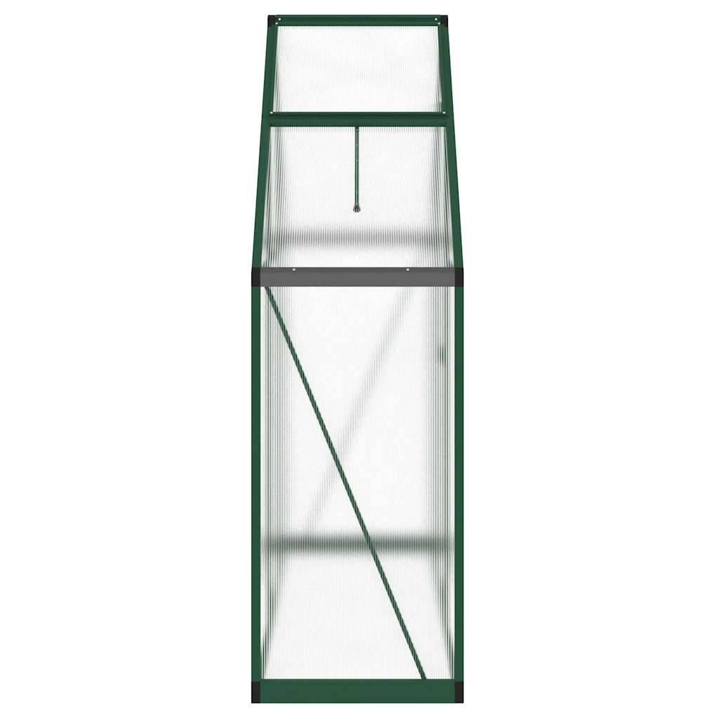 PANGIVO - Serre aluminium et polycarbonate vert 169 x 58 x 195 cm - PANGIVO - Image 4
