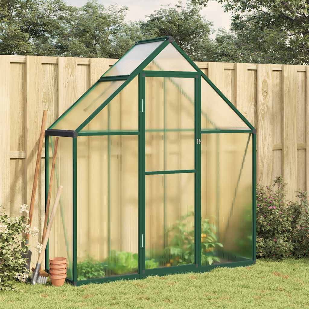 PANGIVO - Serre aluminium et polycarbonate vert 169 x 58 x 195 cm - PANGIVO - Image 1