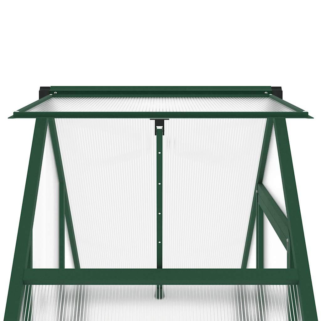 PANGIVO - Serre aluminium et polycarbonate vert 169 x 58 x 195 cm - PANGIVO - Image 9