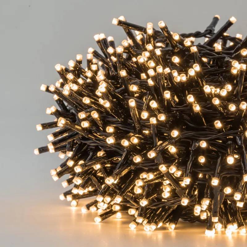 Lotti - Guirlande 30m 1000 LED DUAL Blanc Chaud Traditionnel & Blanc Chaud, 9 Animations IP44 Lotti - Image 9
