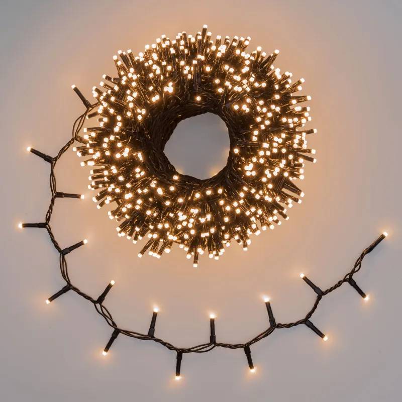 Lotti - Guirlande 30m 1000 LED DUAL Blanc Chaud Traditionnel & Blanc Chaud, 9 Animations IP44 Lotti - Image 6
