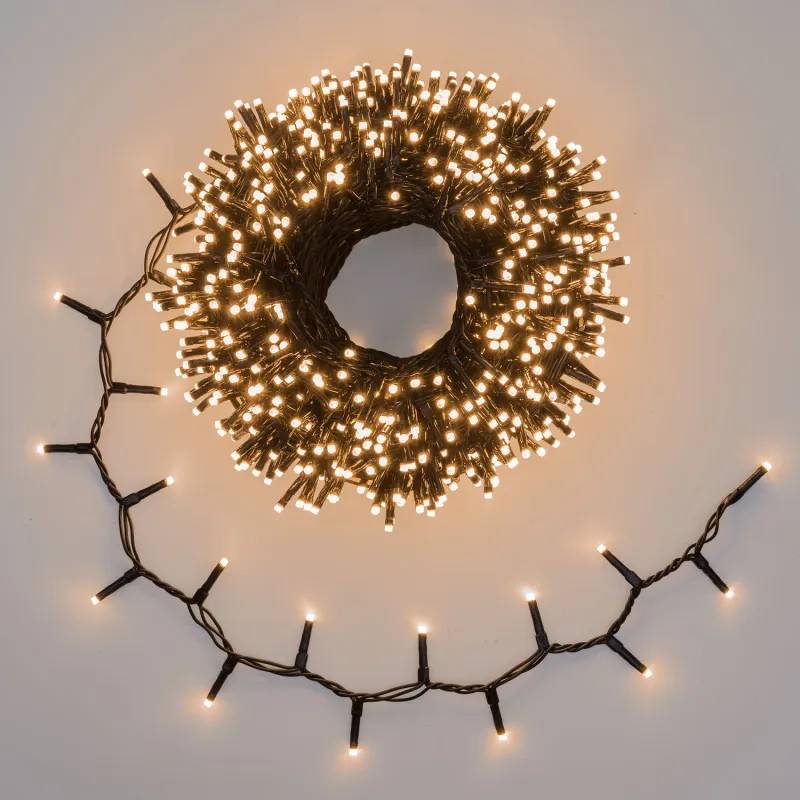 Lotti - Guirlande 30m 1000 LED DUAL Blanc Chaud Traditionnel & Blanc Chaud, 9 Animations IP44 Lotti - Image 5