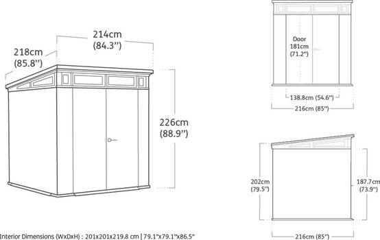 Keter - Abri de jardin Signature 77- Aspect bois Douglas- 4,5m2 - KETER - Image 5