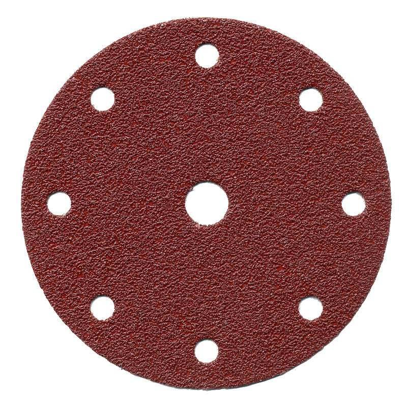 Makita - 10 disques abrasifs MAKITA Ø 150mm Red (8+1 trous) - taille  - MAKITA ACCESSOIRES - Imagen 1