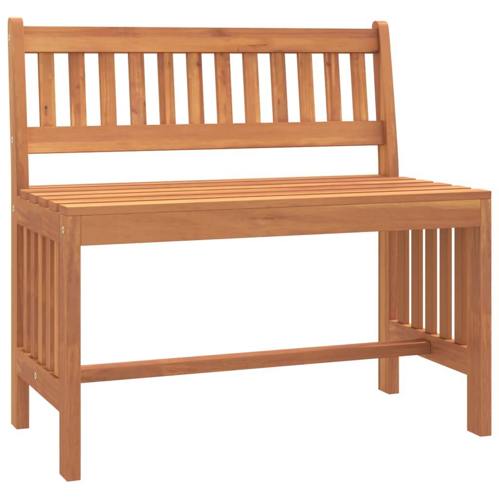Helloshop26 - Banc de jardin meuble de patio d'extérieur terrasse 80 x 45 x 77 cm bois massif d'eucalyptus - Imagen 1