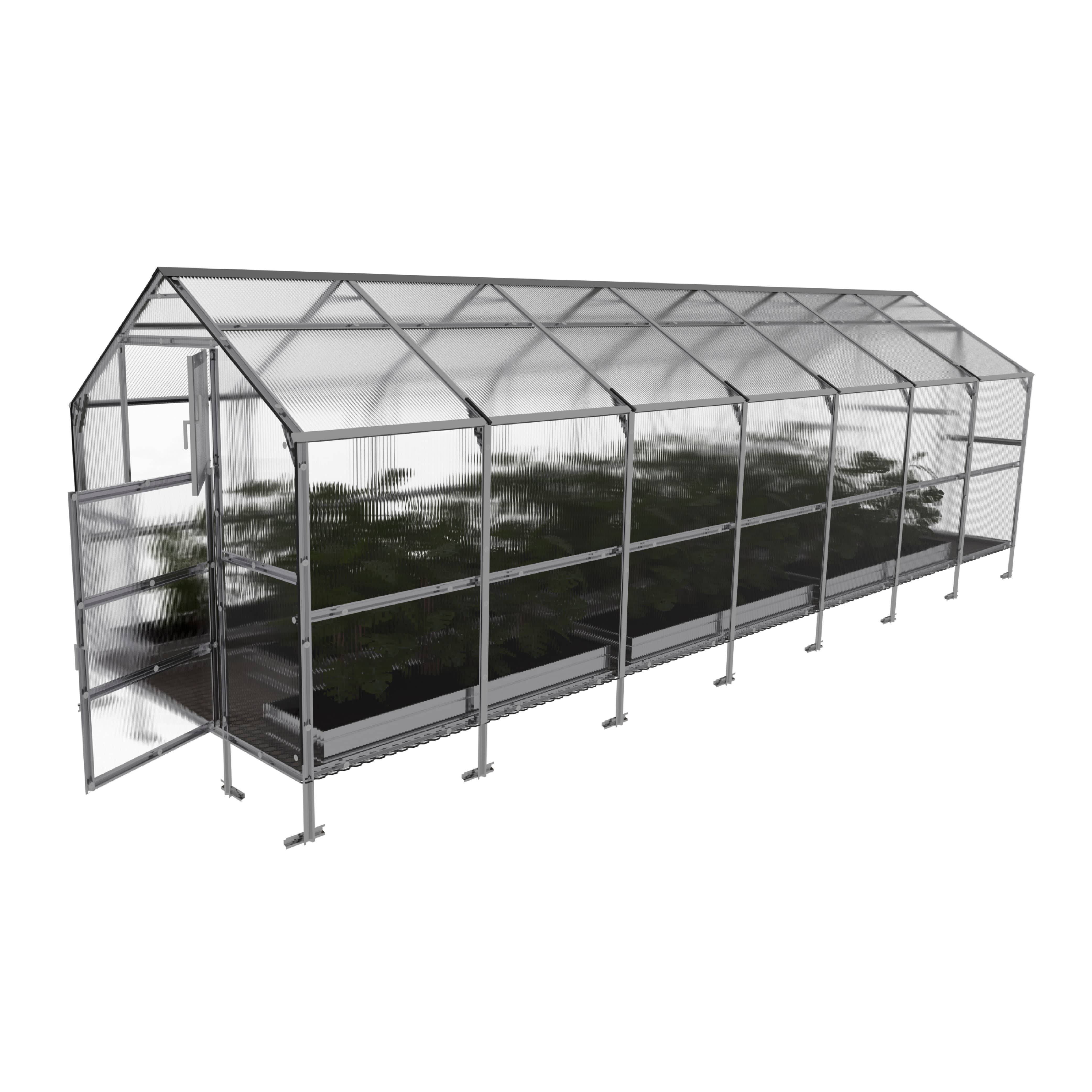 KLASIKA GREENHOUSES - Serre KLASIKA BERNARD 2,35 x 7 m (16,45 m²), 4 mm avec revêtement en polycarbonate - Image 6