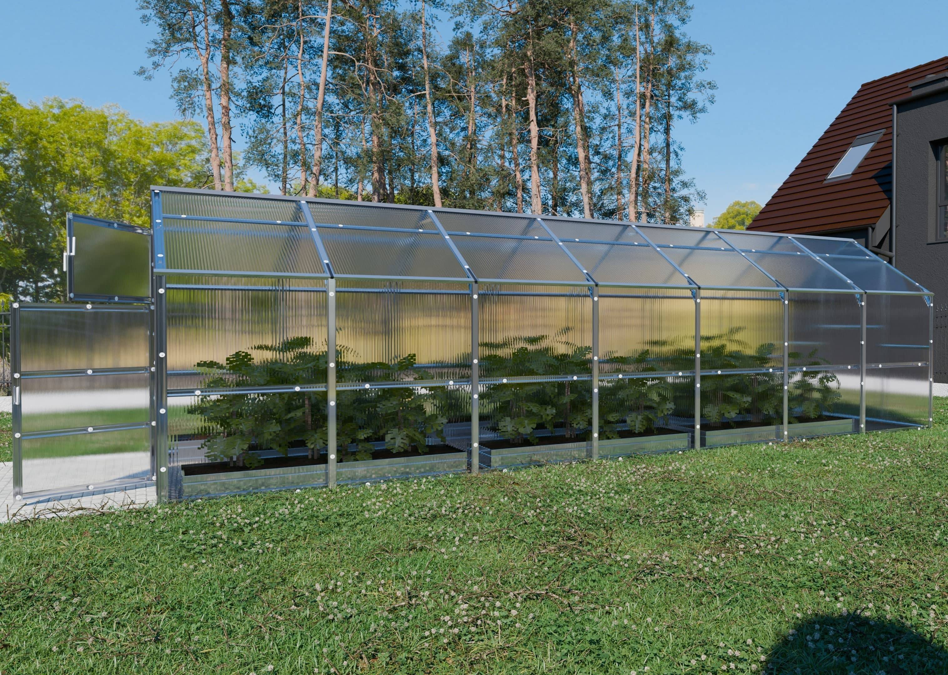 KLASIKA GREENHOUSES - Serre KLASIKA BERNARD 2,35 x 7 m (16,45 m²), 4 mm avec revêtement en polycarbonate - Image 1