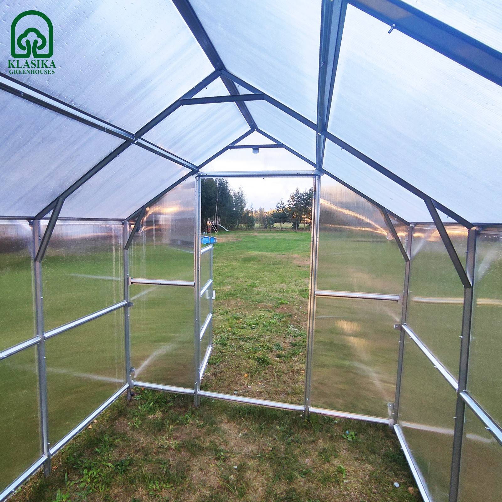 KLASIKA GREENHOUSES - Serre KLASIKA BERNARD 2,35 x 7 m (16,45 m²), 4 mm avec revêtement en polycarbonate - Image 7