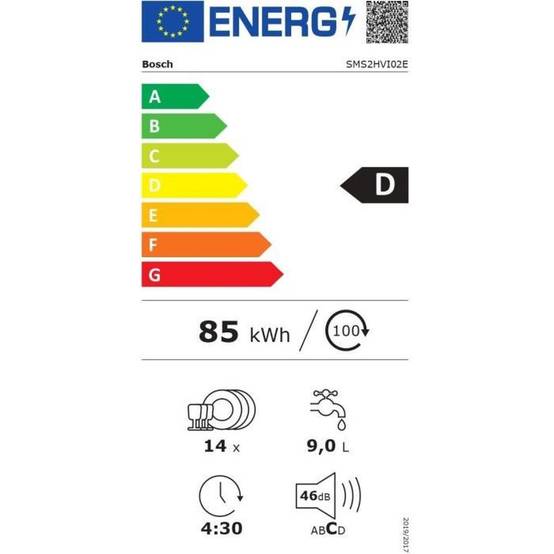 Bosch - Lave-vaisselle pose libre Bosch Serie 2 SMS2HVI02E, 14 couverts, 46 dB, Home Connect, séchage extra - BOSCH - Image 4