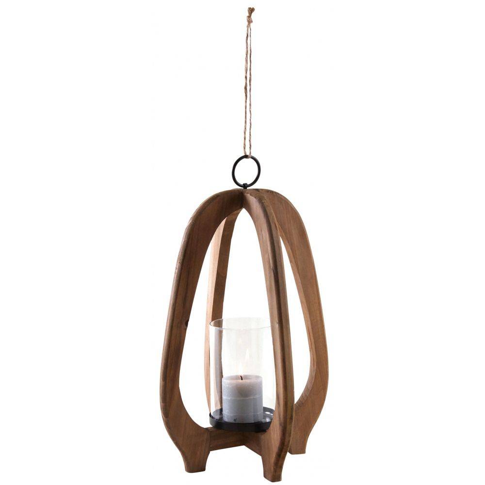 Aubry Gaspard - Lanterne en bois et en verre Ovalia - Imagen 2