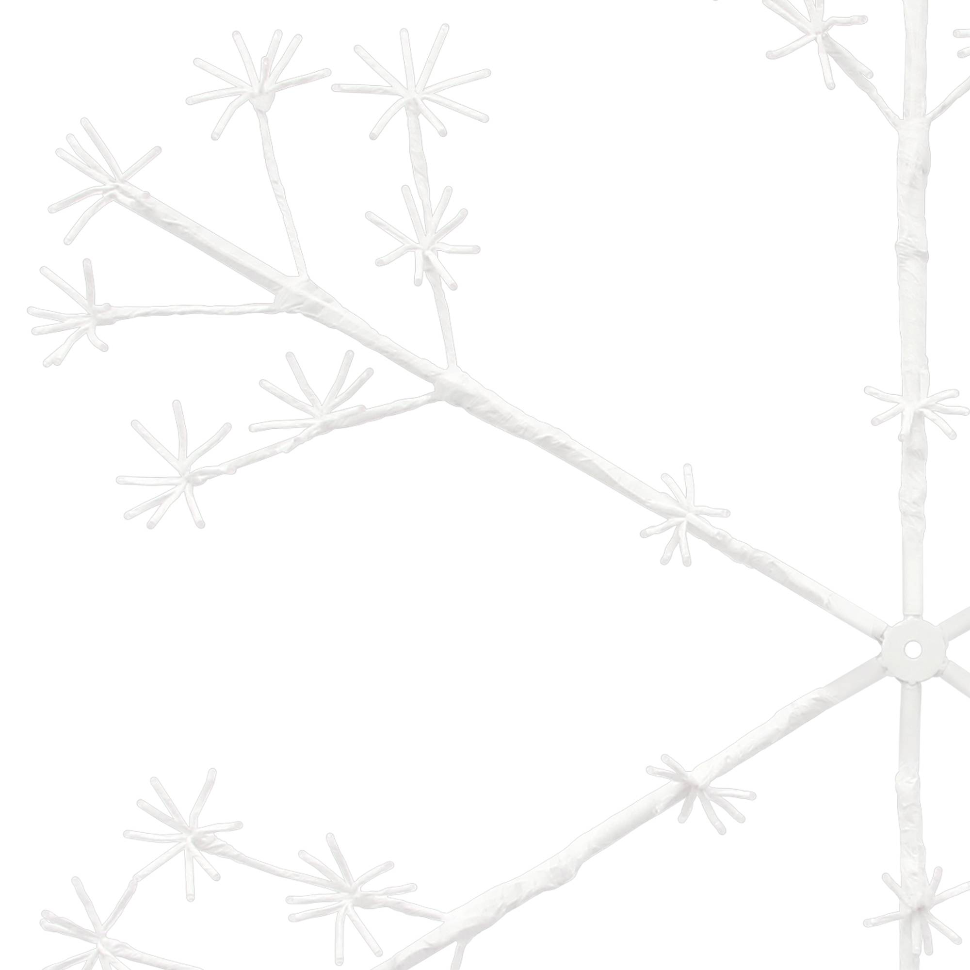Ecd-Germany - Flocon de neige 384 LEDs chaîne lumineuse blanc chaud déco intérieur/extérieur - Imagen 4