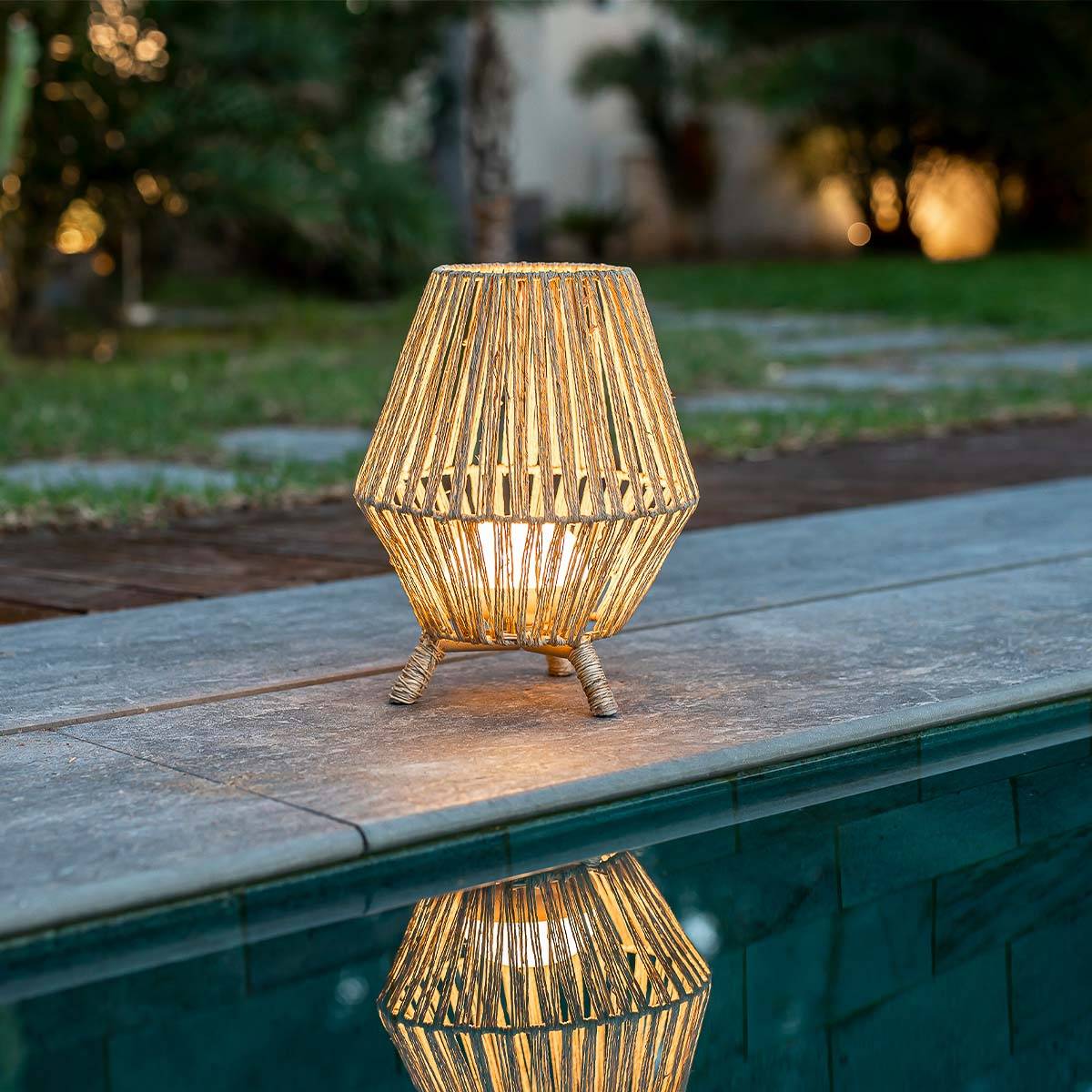 Lampe de jardin en jute  Sisine 30 cm - Imagen 3