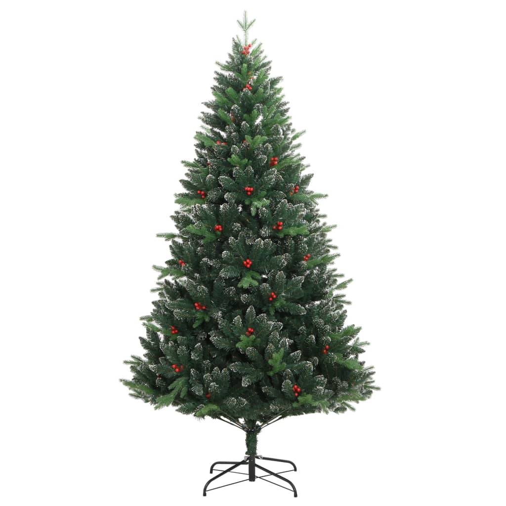 Vidaxl - Sapin de Noël artificiel à charnières avec baies rouges 150 cm vidaXL 356732 - Image 2