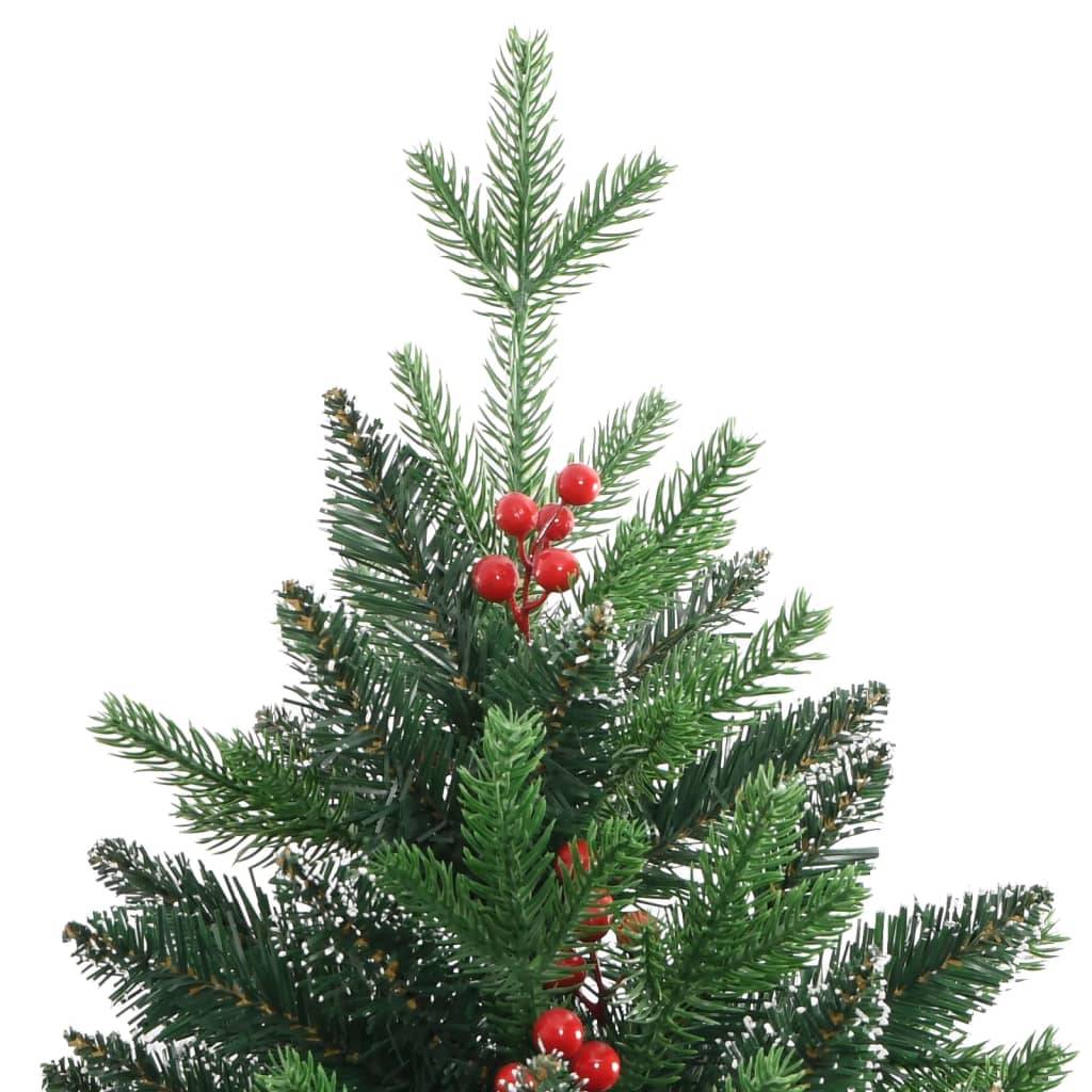 Vidaxl - Sapin de Noël artificiel à charnières avec baies rouges 150 cm vidaXL 356732 - Image 4