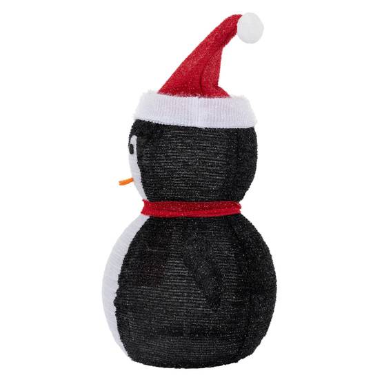 Pingouin de Noël LED décoration avec bonnet écharpe 68cm figurine d'hiver jardin - Image 3