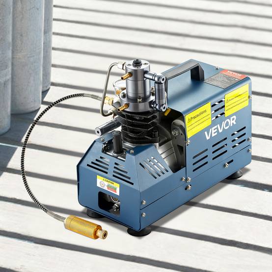 VEVOR Compresseur haute pression 30 MPa 1800W 220V avec arrêt automatique. Pour carabine PCP, paintball, pistolet, bouteille. - Image 8