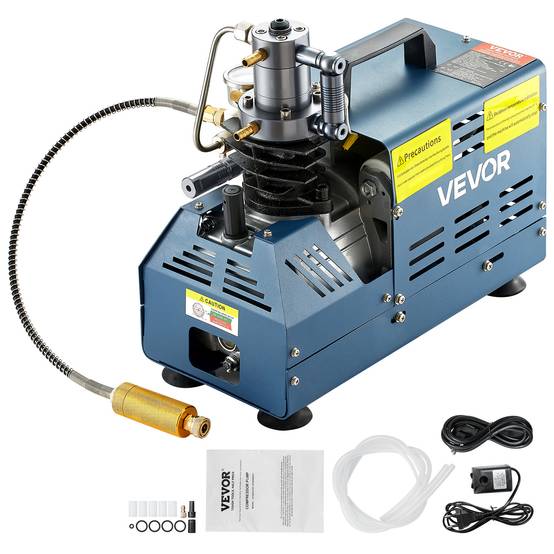 VEVOR Compresseur haute pression 30 MPa 1800W 220V avec arrêt automatique. Pour carabine PCP, paintball, pistolet, bouteille. - Image 1