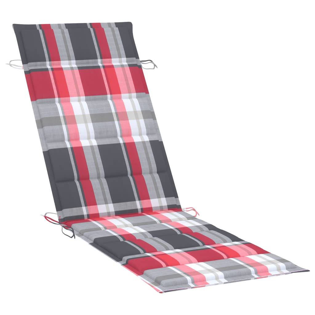 Helloshop26 - Transat chaise longue bain de soleil lit de jardin terrasse meuble d'extérieur avec table et coussin bois d'acacia - Imagen 5