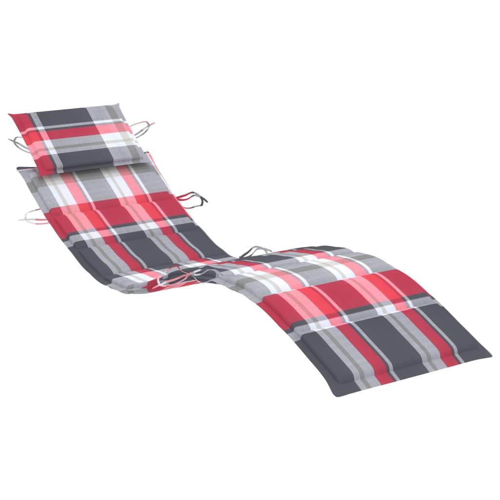 Helloshop26 - Transat chaise longue bain de soleil lit de jardin terrasse meuble d'extérieur avec table et coussin bois d'acacia - Imagen 6