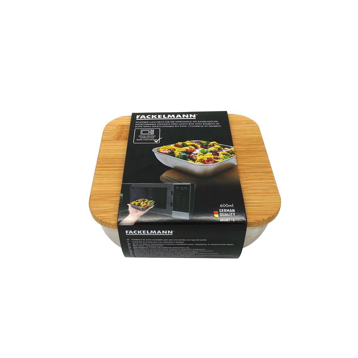 Boîte à repas isotherme en inox qui passe au microonde 600 ml Fackelmann Move - Image 5