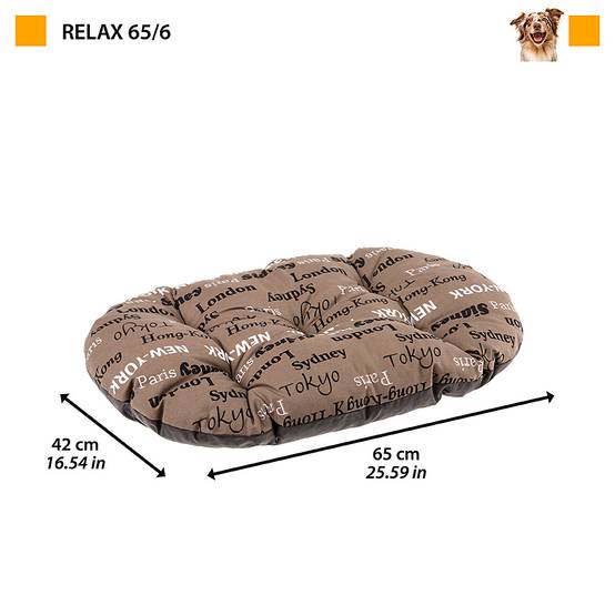 Ferplast - FERPLAST Panier Chien Chat - Coussin pour Chien Chat - Lavable en Machine - Tapis Chien Chat pour Niches et Voitures - Lit pour Chien Chat - Relax, - Imagen 2