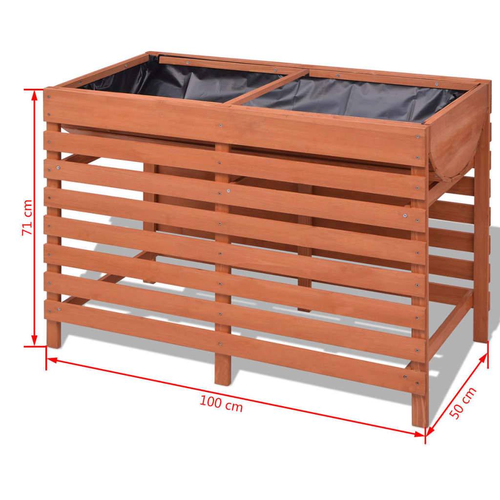 Helloshop26 - Jardinière 100 x 50 x 71 cm bois - Image 4