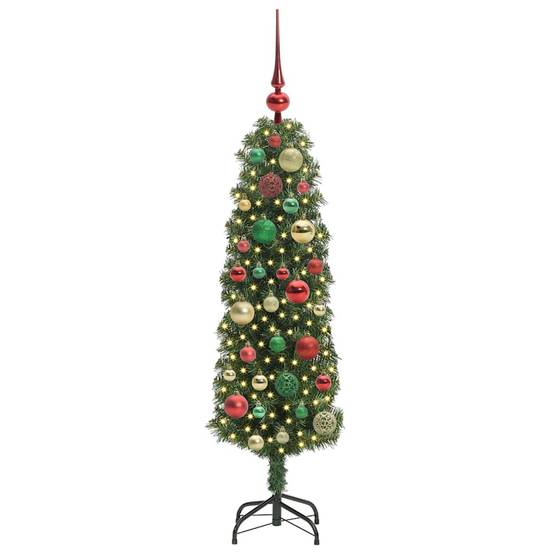 Sapin de Noël | Arbre de Noël artificiel Vert 120 cm PVC et acier et plastique Maison Chic - Image 3