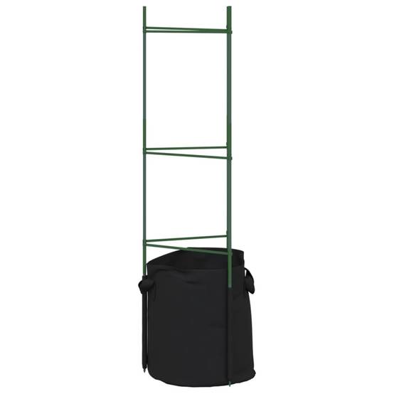 PANGIVO - Cage à tomates avec sacs à plantes acier et PP vert et noir 32 x 29 x 116 cm - PANGIVO - Image 7