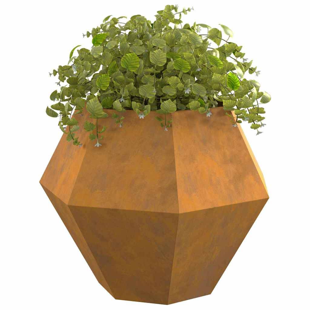 ComfortXL - Jardinière carrée acier Corten effet rouillé jardin 100x100cm – ComfortXL Outdoor Living - Image 3