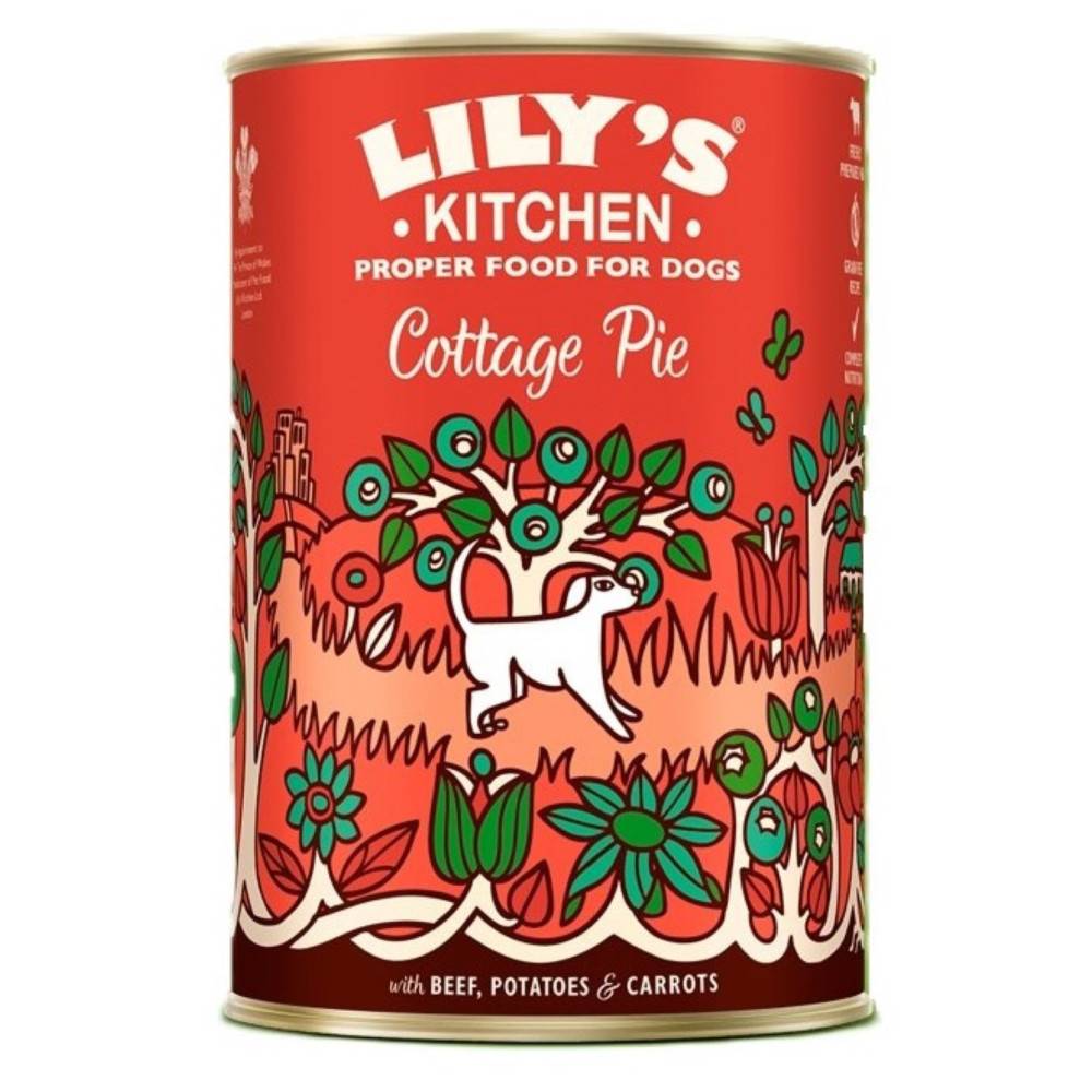Lily's Kitchen - Pâtée pour chien bœuf, carottes et pomme de terre. 400G Cottage Pie LILY'S KITCHEN