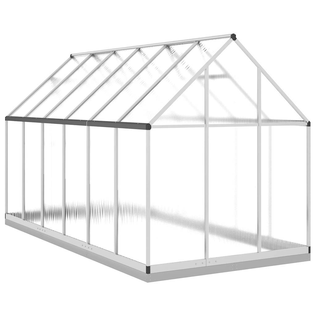 PANGIVO - Serre aluminium et polycarbonate argenté 334 x 169 x 202 cm - PANGIVO - Image 5