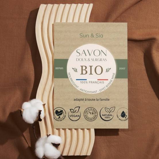 Savon Bio 100% Français – Fabrication Artisanale, Qualité Premium – Soin Naturel et Authentique pour une Peau Douce et Hydratée - Sun&Sia - Image 3