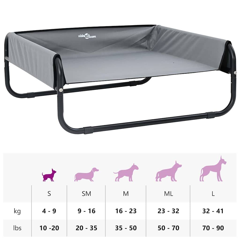 Lit pour chien surélevé en tissu Oxford pour jardin et maison Gris clair S – ComfortXL Pet Living - Image 10