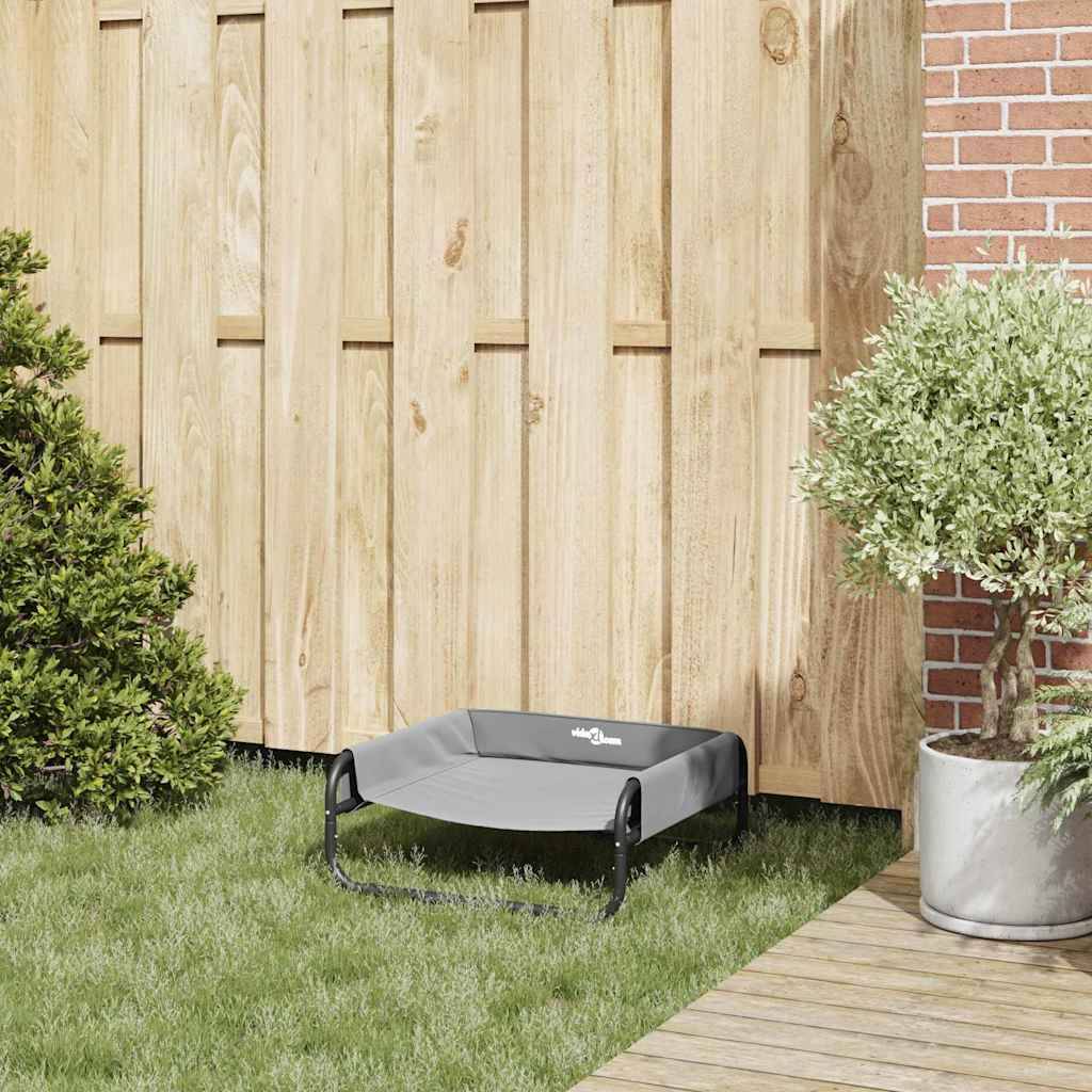 Lit pour chien surélevé en tissu Oxford pour jardin et maison Gris clair S – ComfortXL Pet Living - Image 3