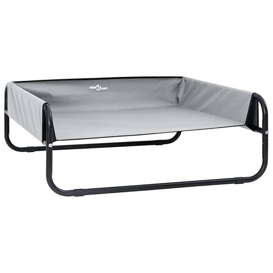 Lit pour chien surélevé en tissu Oxford pour jardin et maison Gris clair S – ComfortXL Pet Living - Image 2