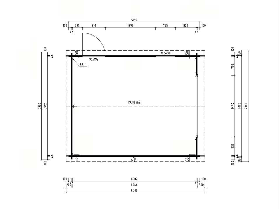 Direct Abris - Garage Bois TORONTO Porte Sectionnelle 19,2m2 - 1 Voiture - Imagen 6