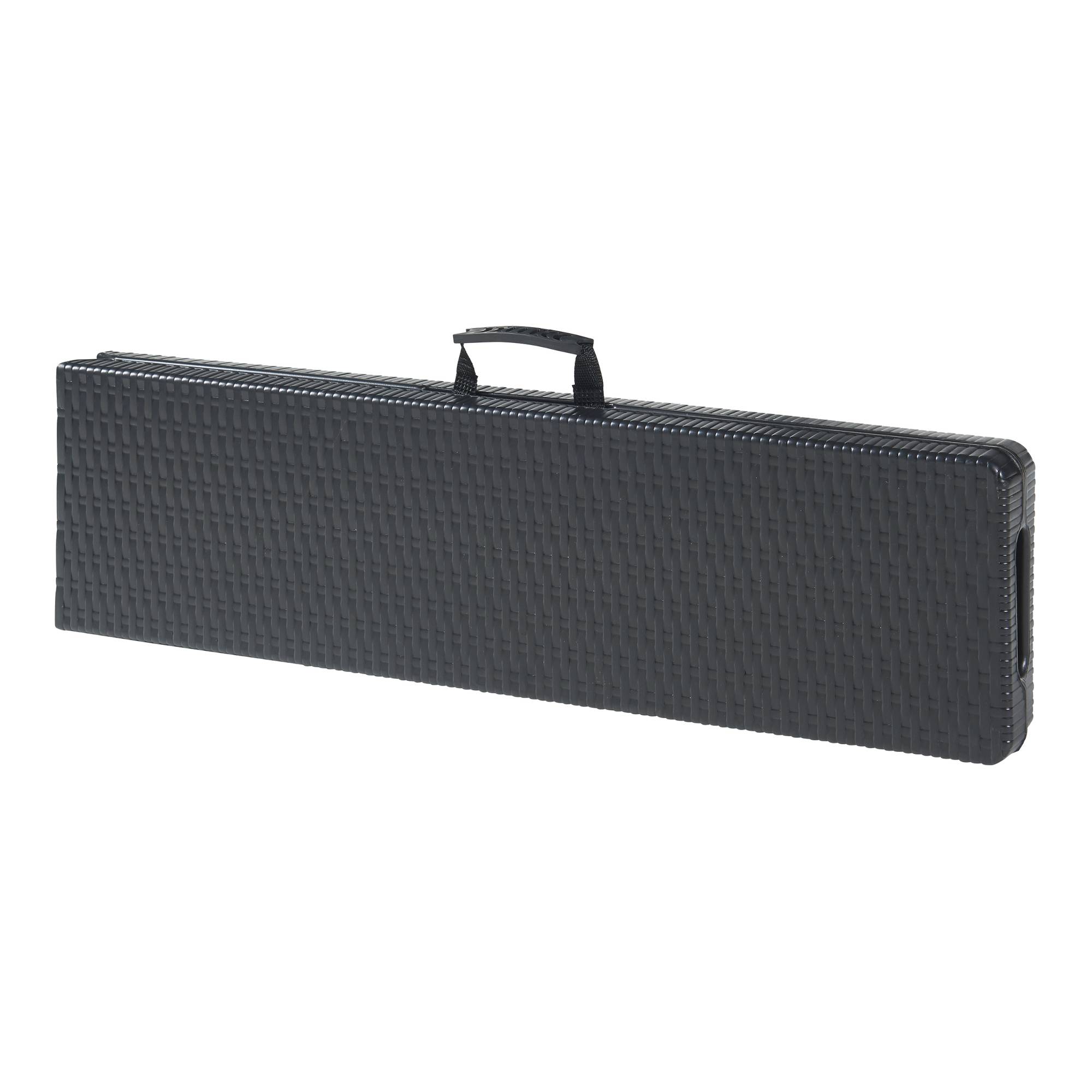 Lot de 2 bancs de camping pliables Mark 180 x 25 x 43 cm effet rotin noir [en.casa] - Image 8